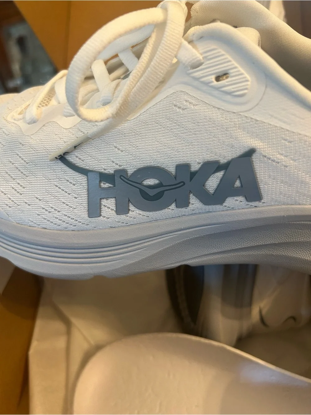 Hoka Women's White Athletic Running Shoes